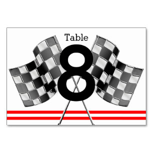 Personalised Supercharged Performance Party Table Number