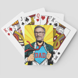 Personalised Superdad Playing Cards 