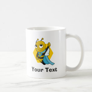 Personalised Superhero bee cartoon Coffee Mug