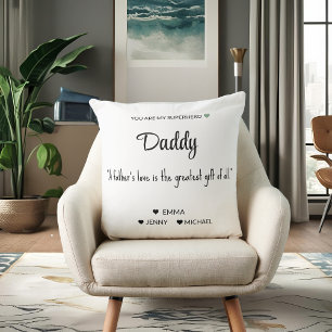 Personalised Superhero Dad Pillow