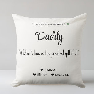 Personalised Superhero Dad Pillow
