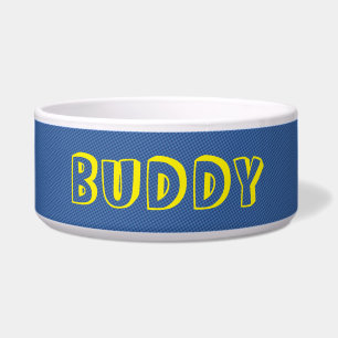Personalised Superhero Dog Bowl - Woof Comic Burst