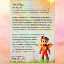 Personalised Superhero Kindness Letter Printable