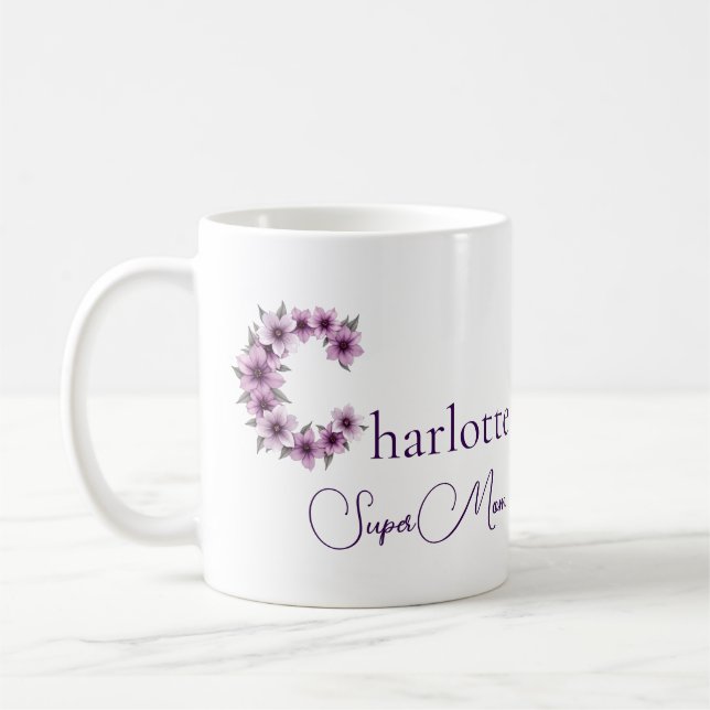 Personalised SuperMom  Coffee Mug (Left)