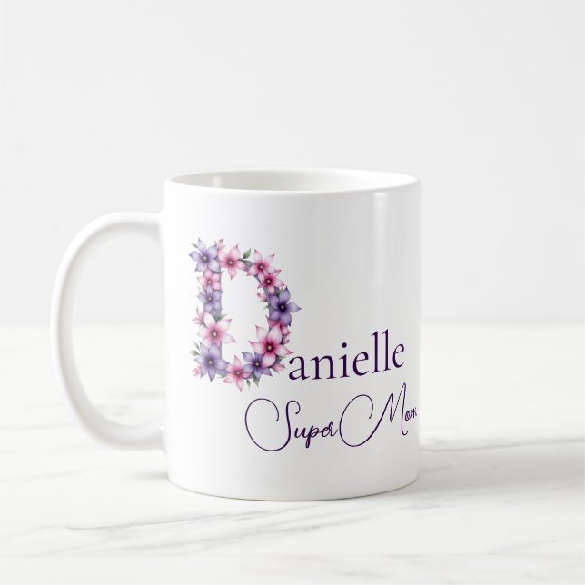 Personalised SuperMom  Coffee Mug (Left)