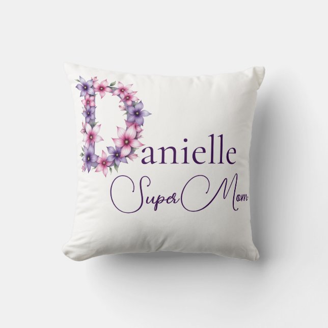 Personalised SuperMom  Cushion (Front)