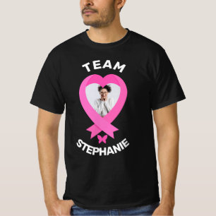 Personalised Support Team Breast Cancer Awareness T-Shirt