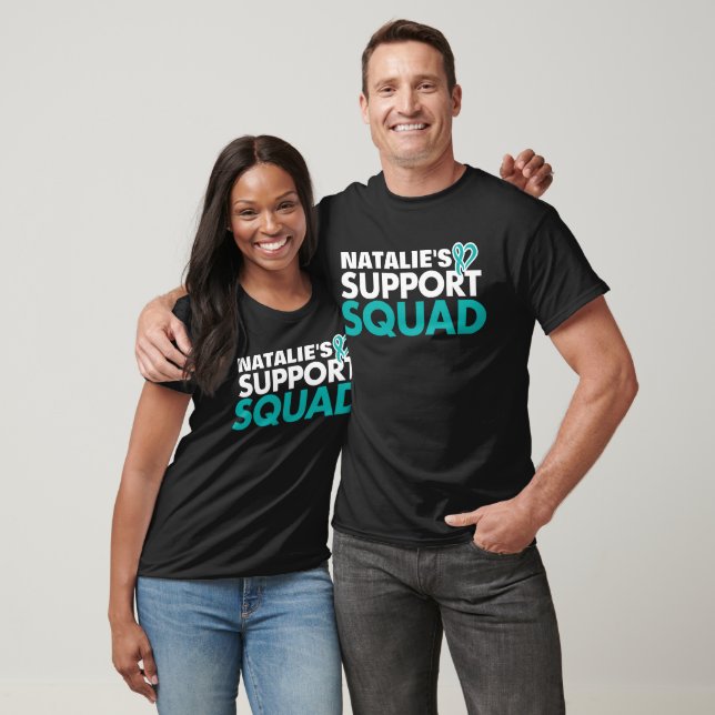 Personalised Supporter Ovarian Cancer Awareness T-Shirt (Unisex)