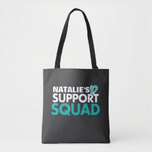 Personalised Supporter Ovarian Cancer Awareness Tote Bag