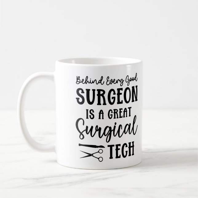 Personalised Surgical Tech | Surgical Technologist Coffee Mug (Left)