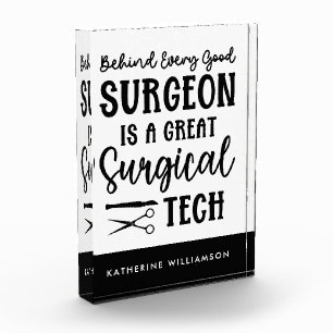 Personalised Surgical Tech Surgical Technologist Photo Block