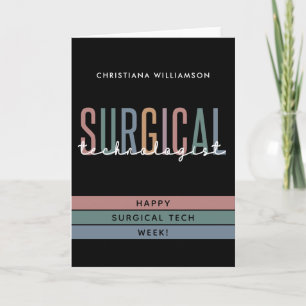 Personalised Surgical Technologist Week OR Tech Card