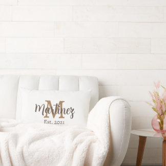 Personalised Surname Wedding Pillow