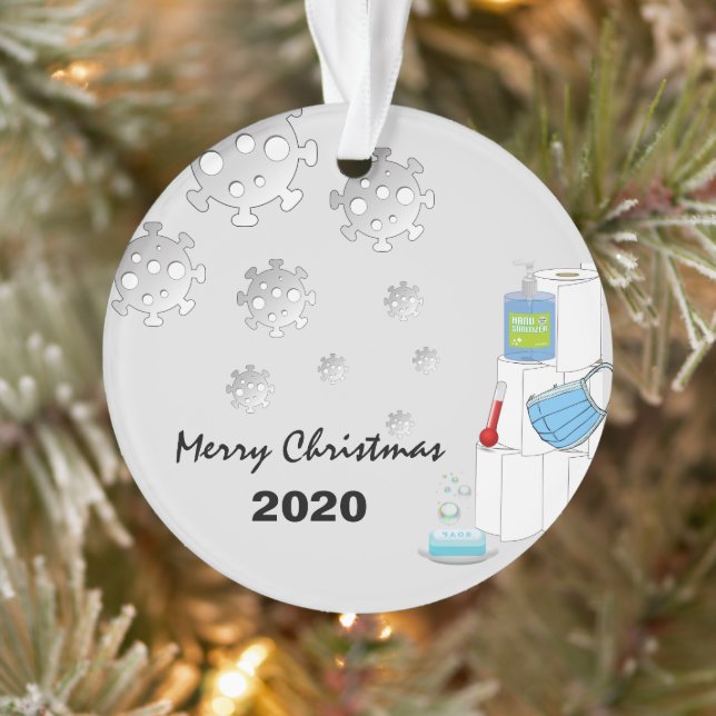 Personalised Survivor 2020 Covid Christmas Tree Ornament (Tree)