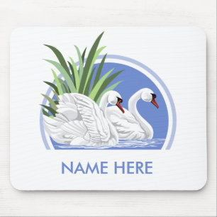 Personalised Swan Mousepads