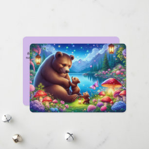 Personalised Sweet Bear Family Mother’s Day Card