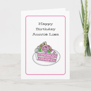 Personalised Sweet Birthday Card for Aunt