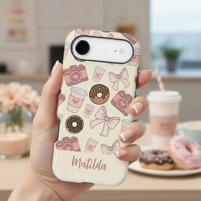 Personalised Sweet Coffee & Doughnuts Pattern (Creator Uploaded)