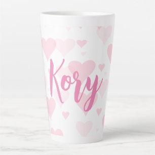 Personalised Sweet Heart Valentine Day Latte Mug