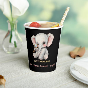 Personalised Sweet Memories Elephant Mug Paper Cups