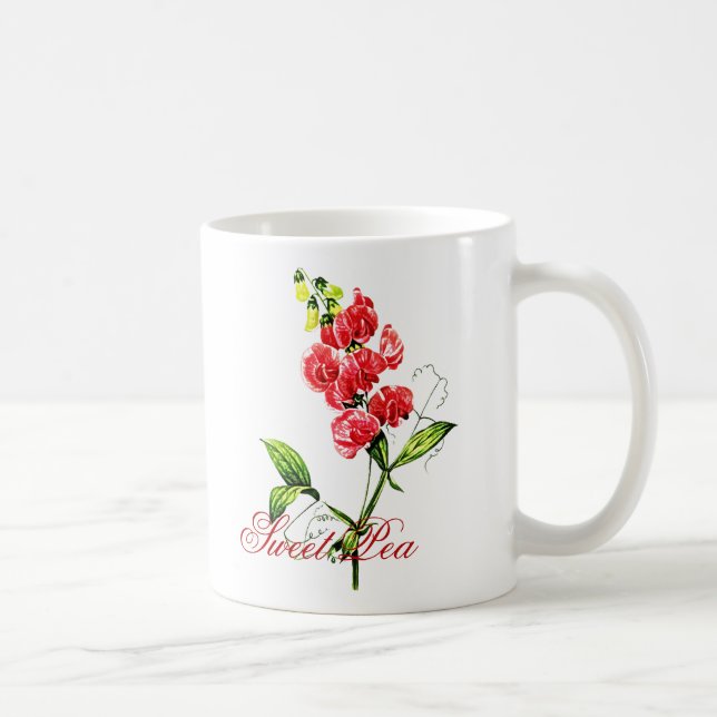 Personalised Sweet Pea Mug (Right)