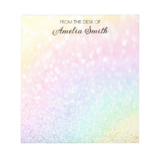 Personalised Sweet Rainbow Teacher Notepad 