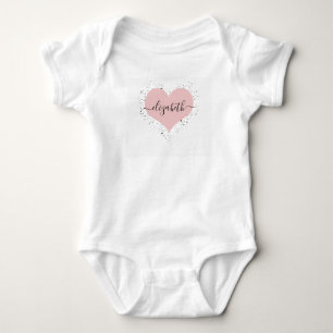 Personalised sweetheart baby bodysuit