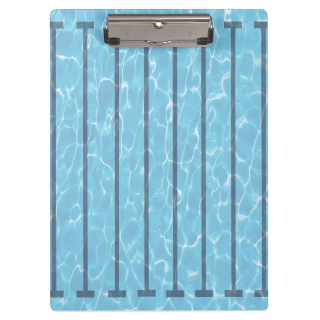 Personalised Swim Coach Swimming Pool Clipboard (Front)