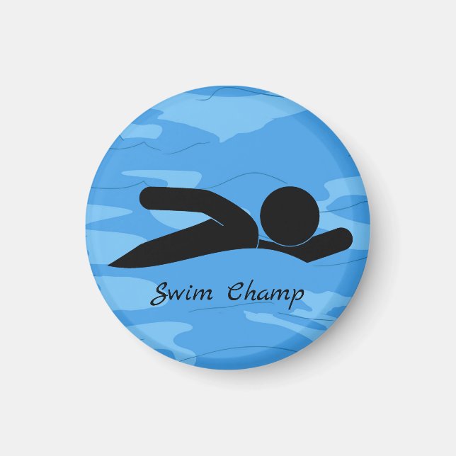 Personalised Swim Magnet (Front)