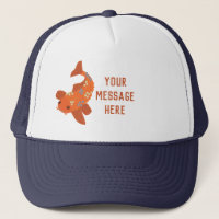 Personalised Swimming Orange Koi Goldfish