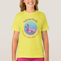 Personalised Swimming pool Party  T-Shirt