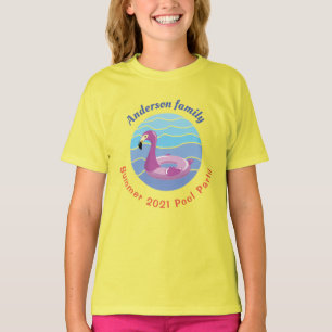 Personalised Swimming pool Party  T-Shirt