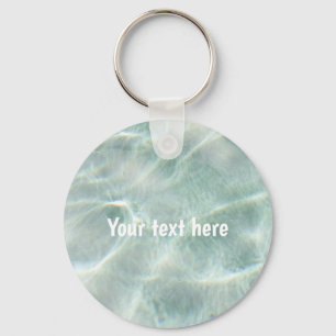 Personalised Swimming Pool Water  Key Ring