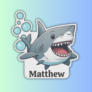 Personalised Swimming Shark Waterproof 