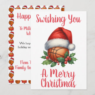 Personalised Swishing You A Merry Christmas Holiday Card