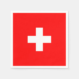 Personalised Switzerland Flag Schweiz Swiss Europe Napkin