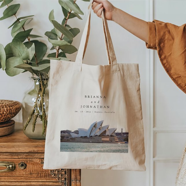Personalised Sydney, Australia Wedding Tote Bag (Creator Uploaded)