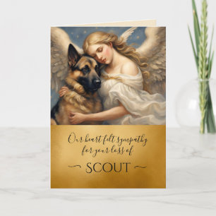 Personalised Sympathy for Loss of German Shepherd Card