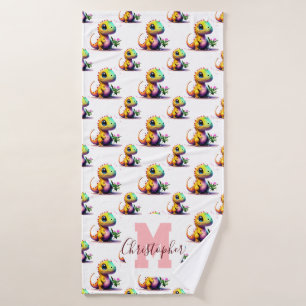 Personalised T-Rex Bath Towel