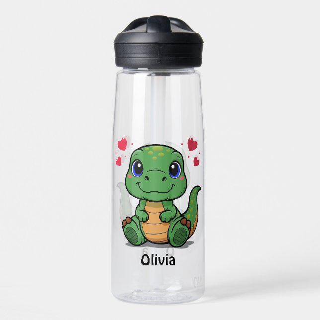 Personalised T-Rex Dinosaur CamelBak Water Bottle (Front)