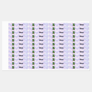 Personalised T-Rex Dinosaur Iron-On Name Labels
