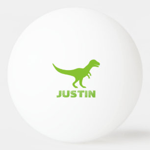 Personalised t rex dinosaur ping pong balls