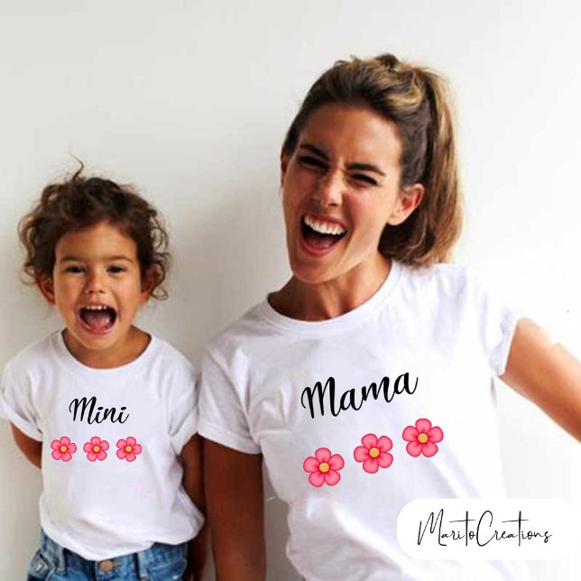 Personalised T-shirt for Mother's Day in pairs (Creator Uploaded)