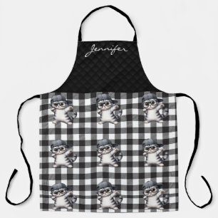 Personalised Tabby Cat All-Over Print Apron