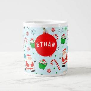 Personalised Table Tennis Christmas Large Coffee Mug