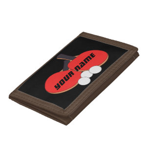 Personalised Table Tennis Ping Pong Trifold Wallet