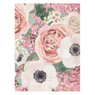Personalised Tablecloth Geometric Garden Rose Glit