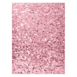 Personalised Tablecloth Rose Gold Glitter