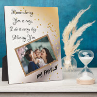 Personalised Tabletop Plaque 8x10 With Easel 