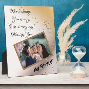 Personalised Tabletop Plaque 8x10 With Easel 